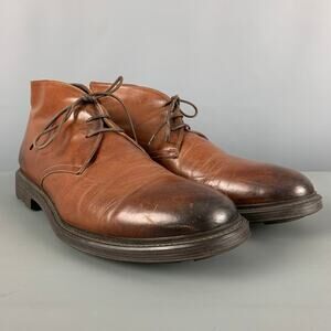 TO BOOT NY Size 13 Brown Brown Leather Lace Up Boots